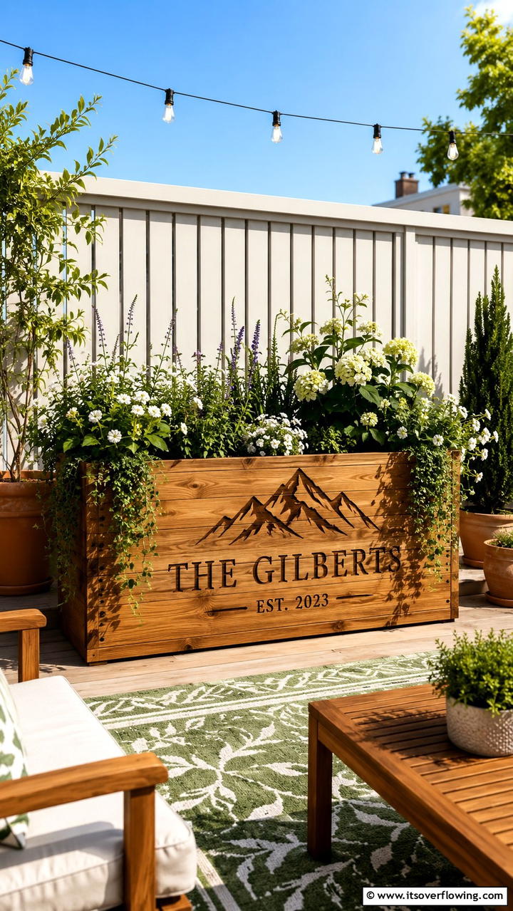 Custom Planter Box - 21 Wedding Gift Ideas for Couples- Thoughtful and Practical