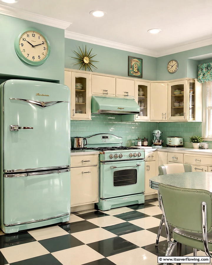 Custom Retro Appliances - 30 Art Deco Kitchen Ideas for Timeless Elegance