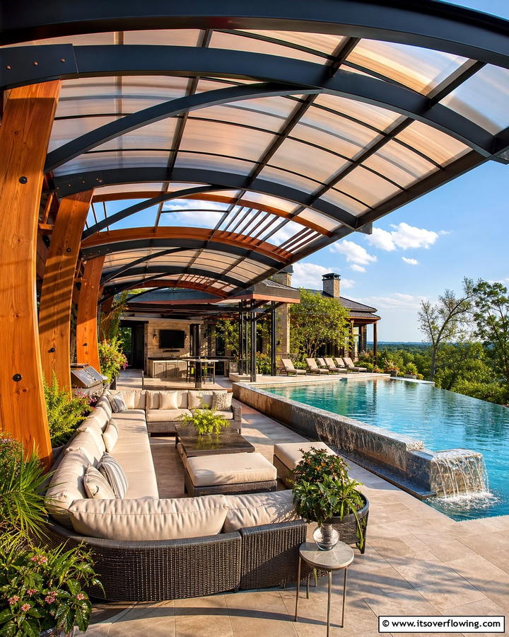 Custom Shade Structures - 17 Pool Shade Ideas for Stylish Outdoor Swimming Areas