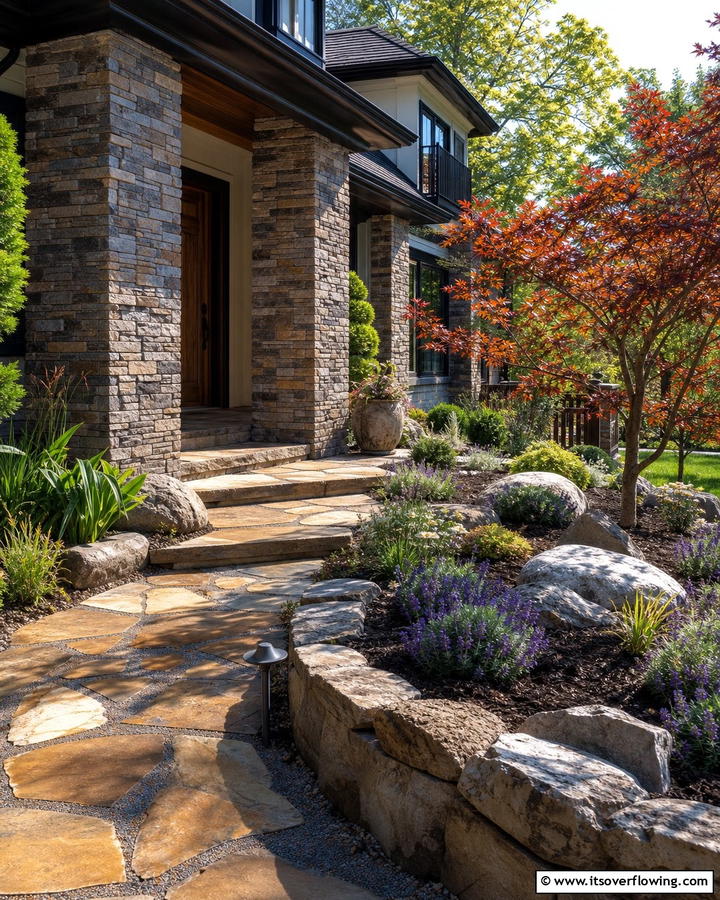 Custom Stone Accents - 21 Curb Appeal Ideas to Boost Your Home’s Exterior