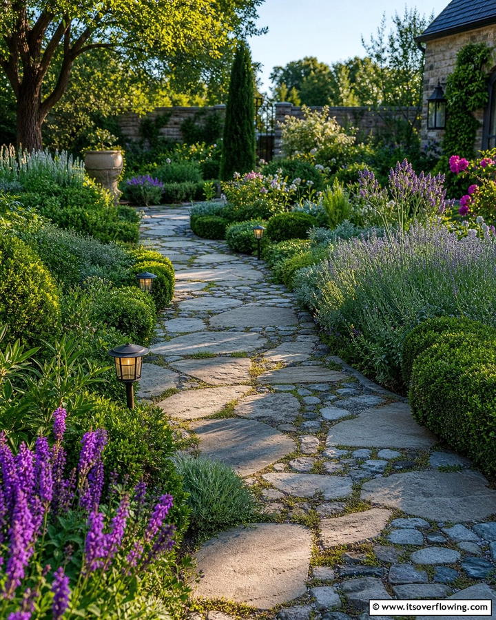 Custom Stone Pathway Designs - 21 Backyard Decor Ideas for Inviting Outdoor Entertaining