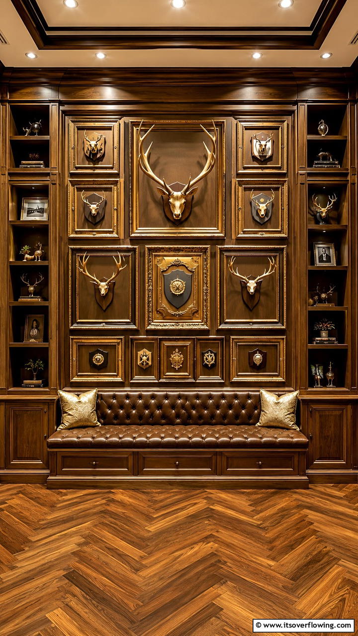 Custom Trophy Frames - 30 Hunting Trophy Room Ideas for Rustic Decor