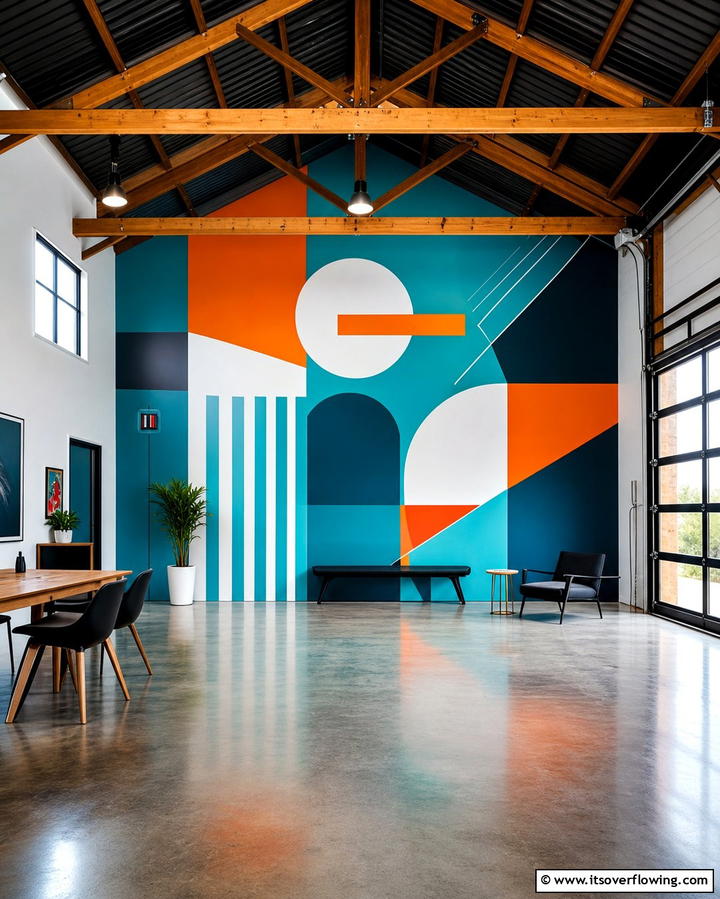 Custom Wall Murals - 25 Pole Barn Interior Ideas for a Versatile Space