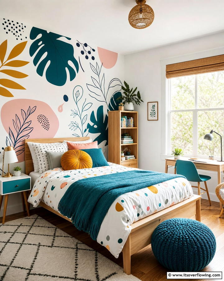 Custom Wall Stickers - 21 Bedroom Wall Decor Ideas to Elevate Your Personal Sanctuary