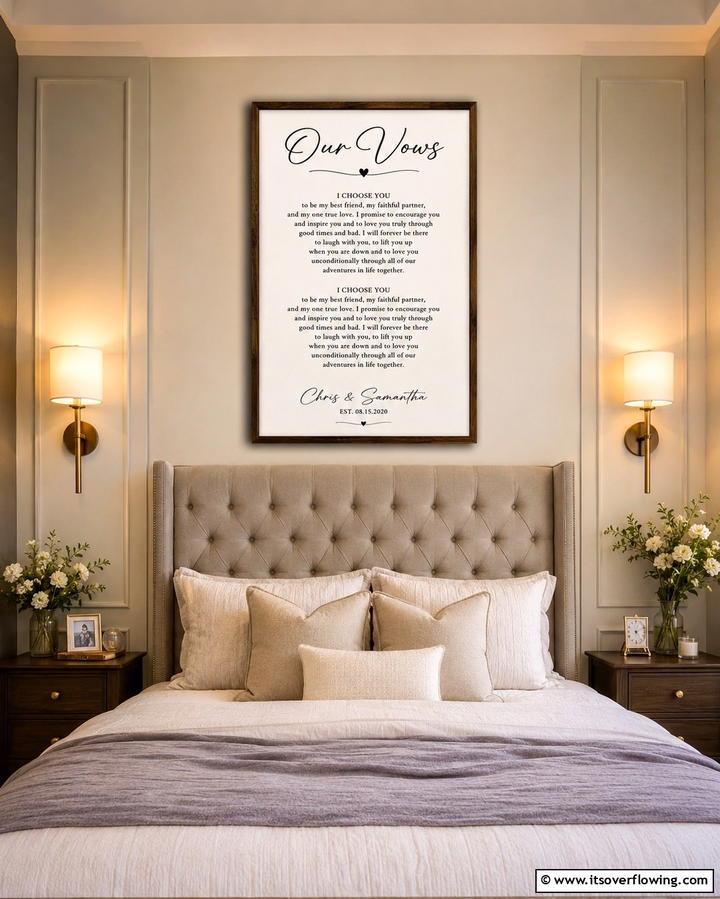 Custom Wedding Vow Print - 30 Last Minute Wedding Gift Ideas They’ll Actually Use
