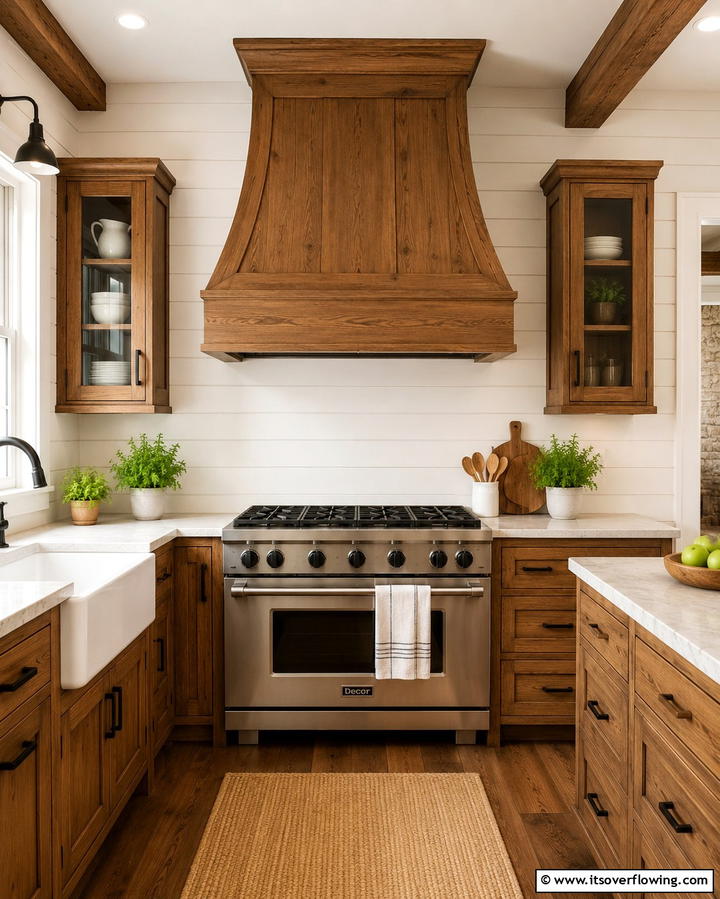 Custom Wood Range Hood - 25 Range Hood Ideas to Upgrade Your Kitchen Design