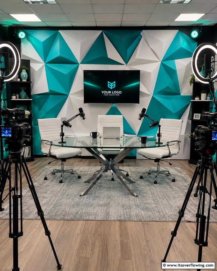 Customizable Backdrops for Video Podcasts - 25 Podcast Room Ideas for a Professional Setup