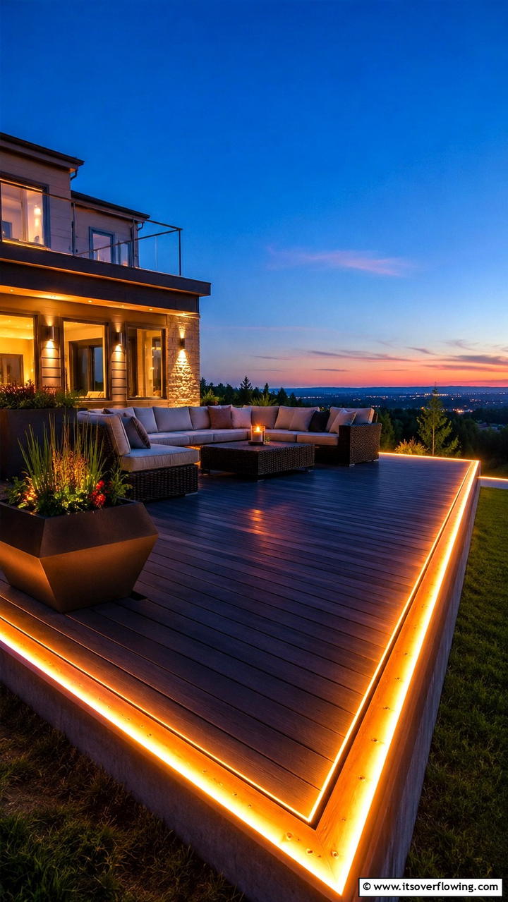 Customizable Deck Lighting - 30 Deck Lighting Ideas for Ambiance and Safety