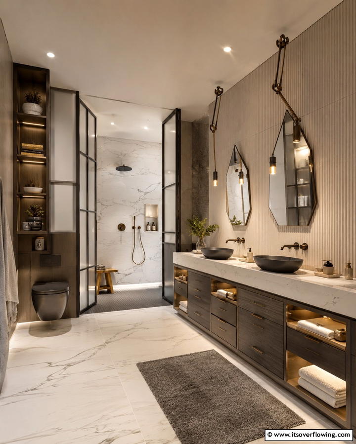 Customizable Designs - 30 Bathroom Pendant Lighting Ideas for Modern Illumination