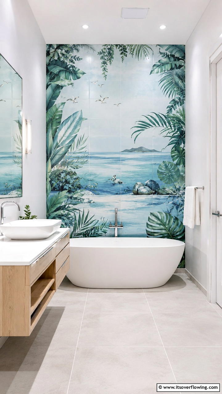 Customizable Digital Print Tiles - 30 Bathroom Tile Ideas to Refresh Your Space with Style