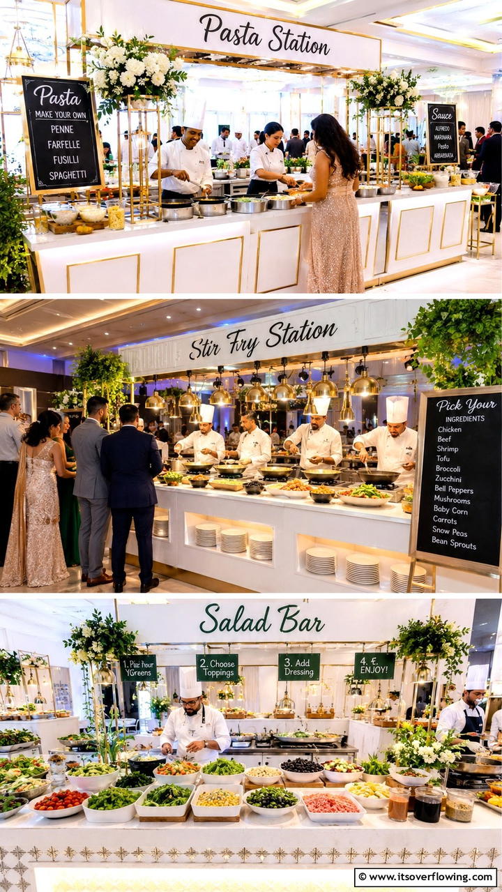 Customizable Food Stations - 21 Creative Wedding Food Ideas for a Unique Reception Menu
