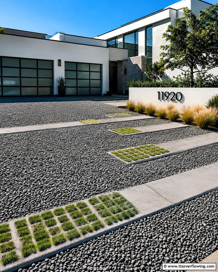 Customizable Gravel Driveway Innovation - 30 Gravel Driveway Ideas- Durable & Stylish Options
