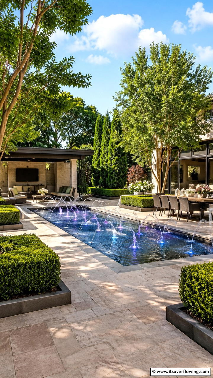 Customizable Interactive Feature - 21 Water Feature Ideas for Serene Garden Landscaping