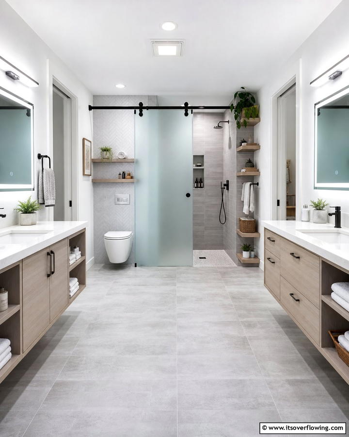 Customizable Layout Options - 30 Jack and Jill Bathroom Ideas for Shared Spaces