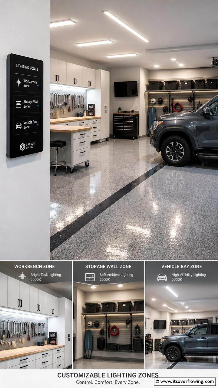 Customizable Lighting Zones - 30 Garage Lighting Ideas for Bright, Functional Spaces