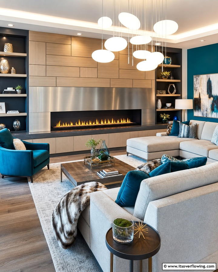Customizable Linear Fireplace Design - 30 Linear Fireplace Ideas for Modern Home Heating