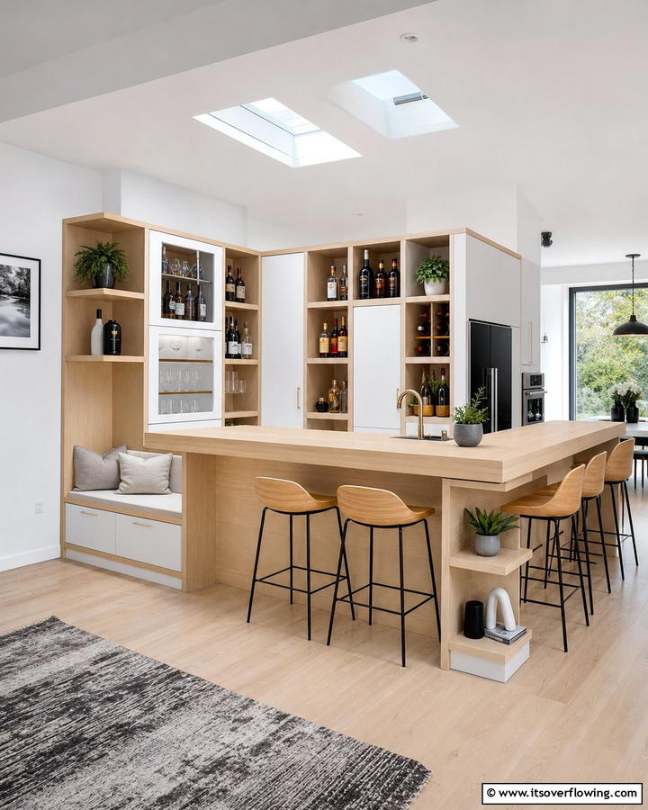 Customizable Modular Bar - 30 Kitchen Bar Ideas for Casual Dining and Socializing