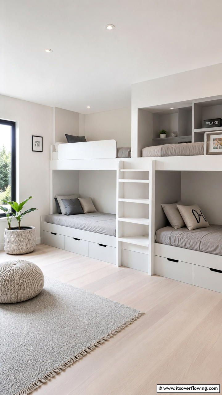 Customizable Modular Bunk Beds - 30 Bunk Room Ideas for Fun and Functional Kids’ Spaces
