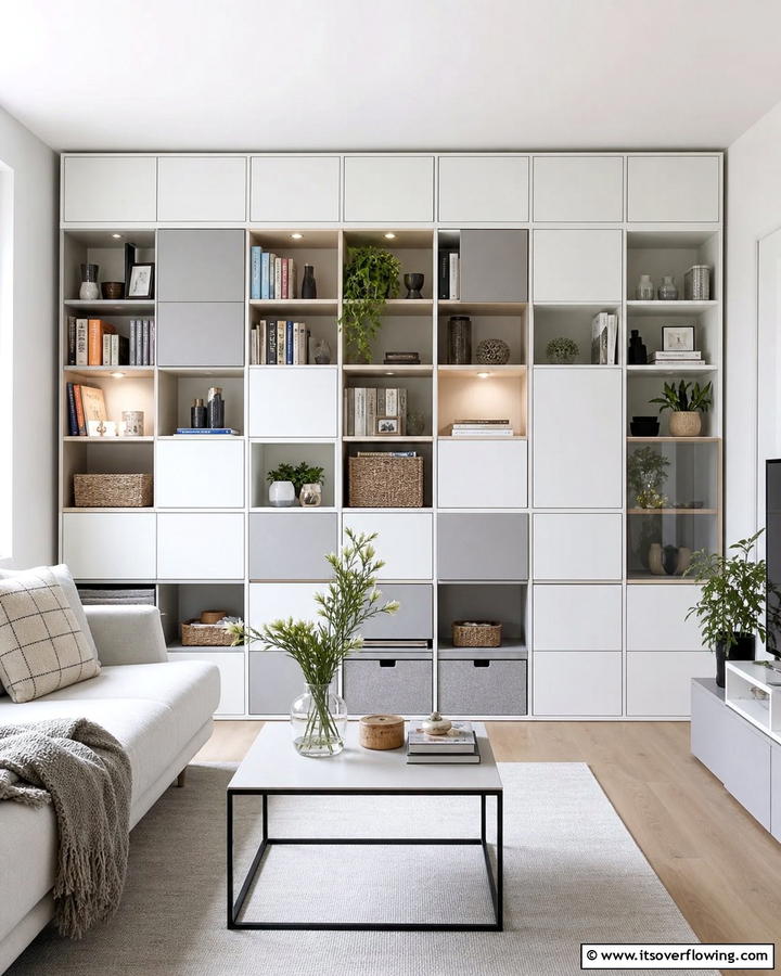 Customizable Modular Storage - 21 Small Apartment Decorating Ideas for Stylish Living