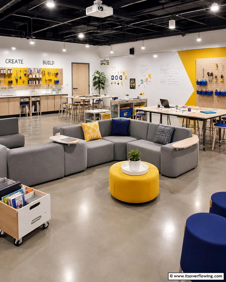 Customizable Multi Activity Space - 30 Fun Basement Game Room Ideas for Family Entertainment