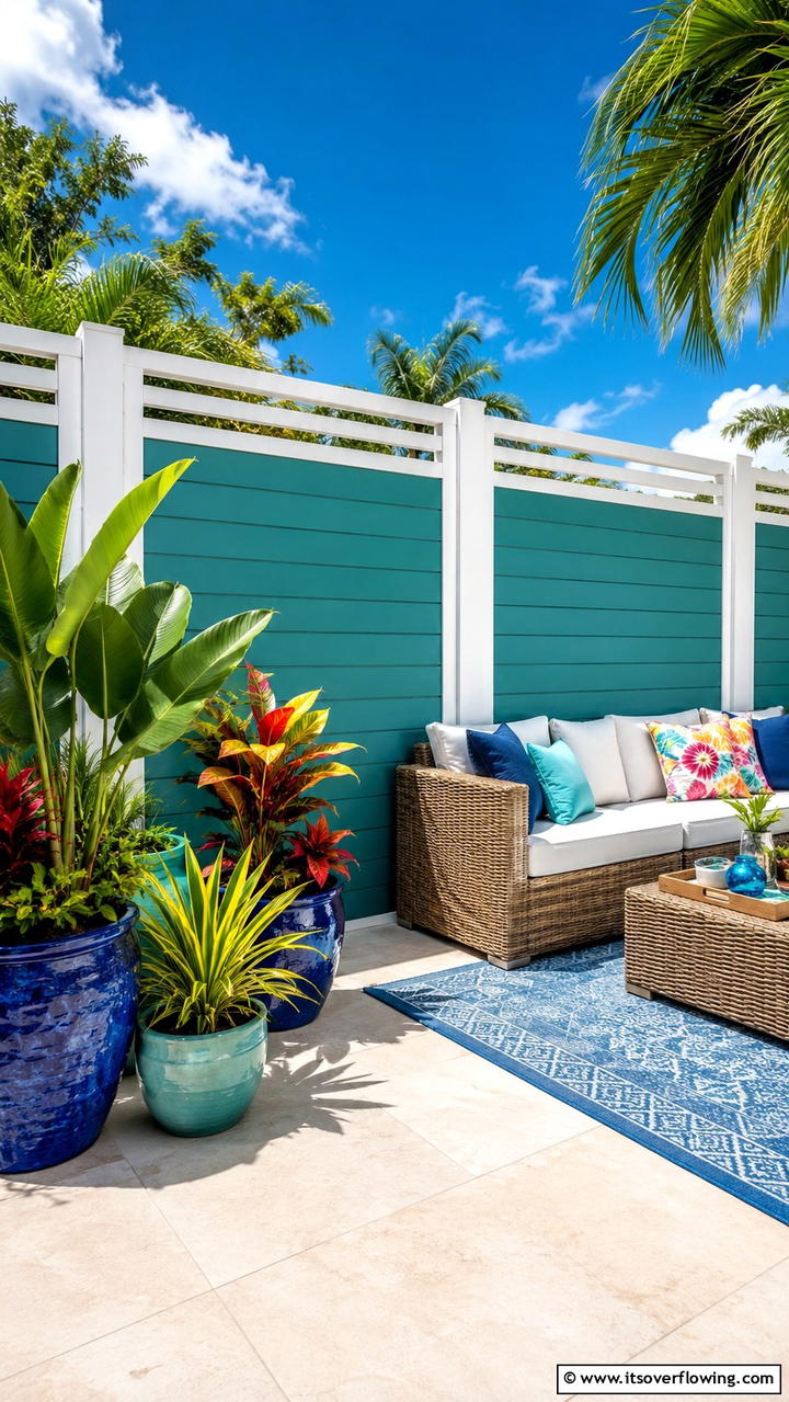 Customizable PVC Privacy Panels - 30 Cheap Privacy Fence Ideas- Affordable Outdoor Seclusion