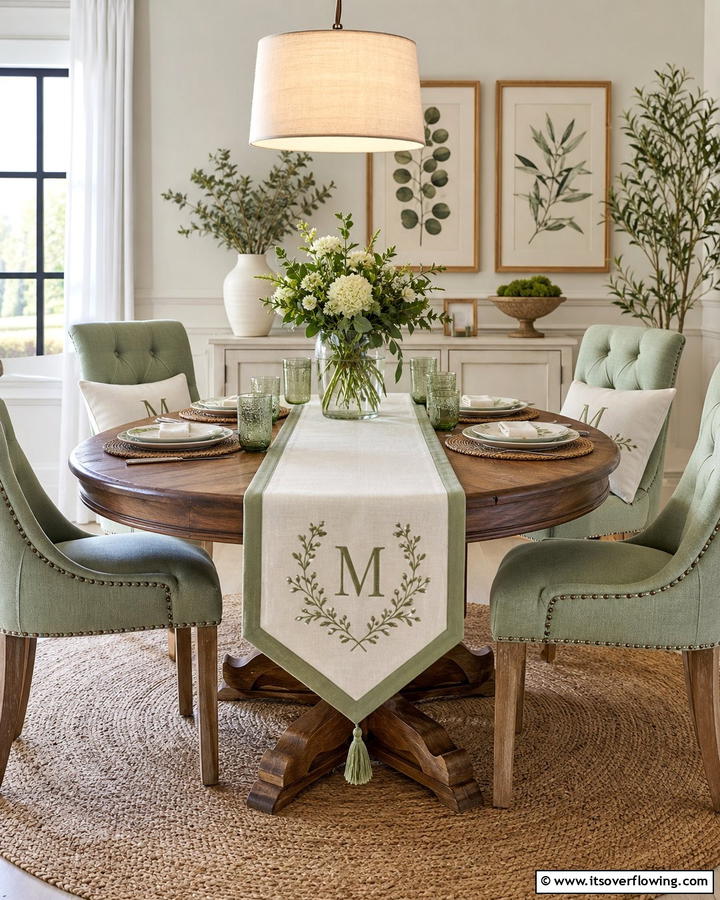 Customizable Personalized Table Runner - 21 Unique Table Runner Ideas to Enhance Your Dining Experience