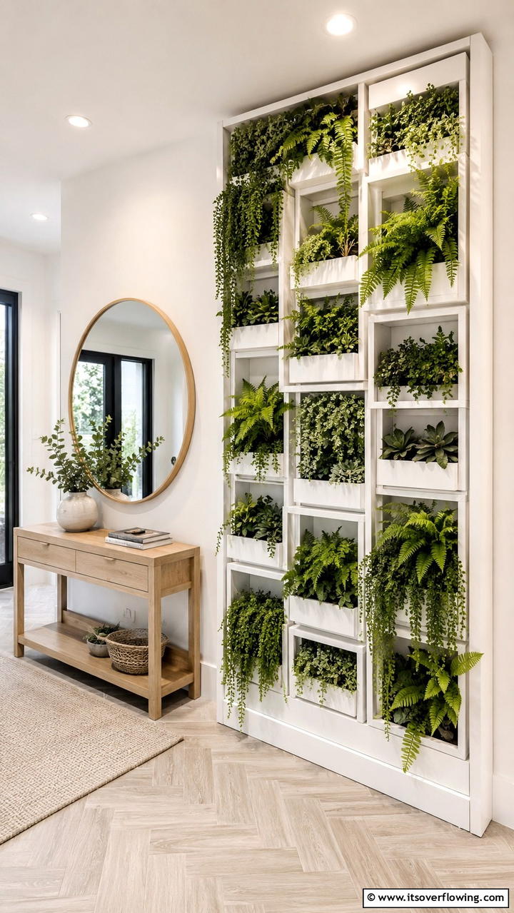 Customizable Plant Frame - 30 Indoor Plant Wall Ideas to Transform Blank Spaces