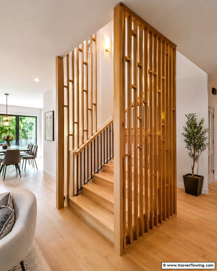 Customizable Railing Staircase - 30 Modern Staircase Ideas- Sleek & Architectural Designs