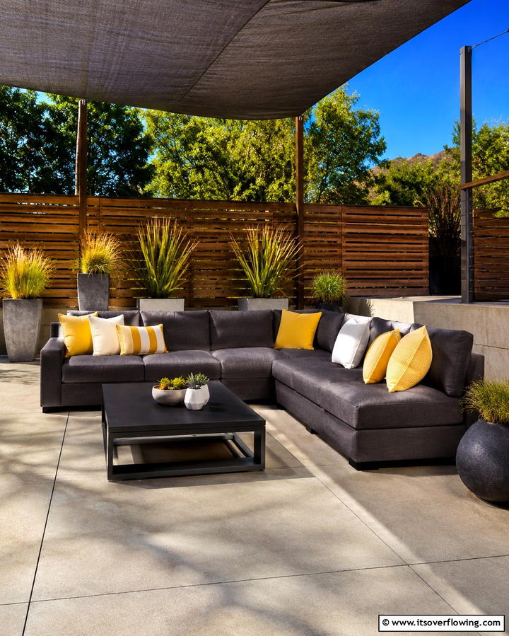 Customizable Sectional Pieces - 30 Patio Furniture Ideas to Elevate Your Outdoor Space