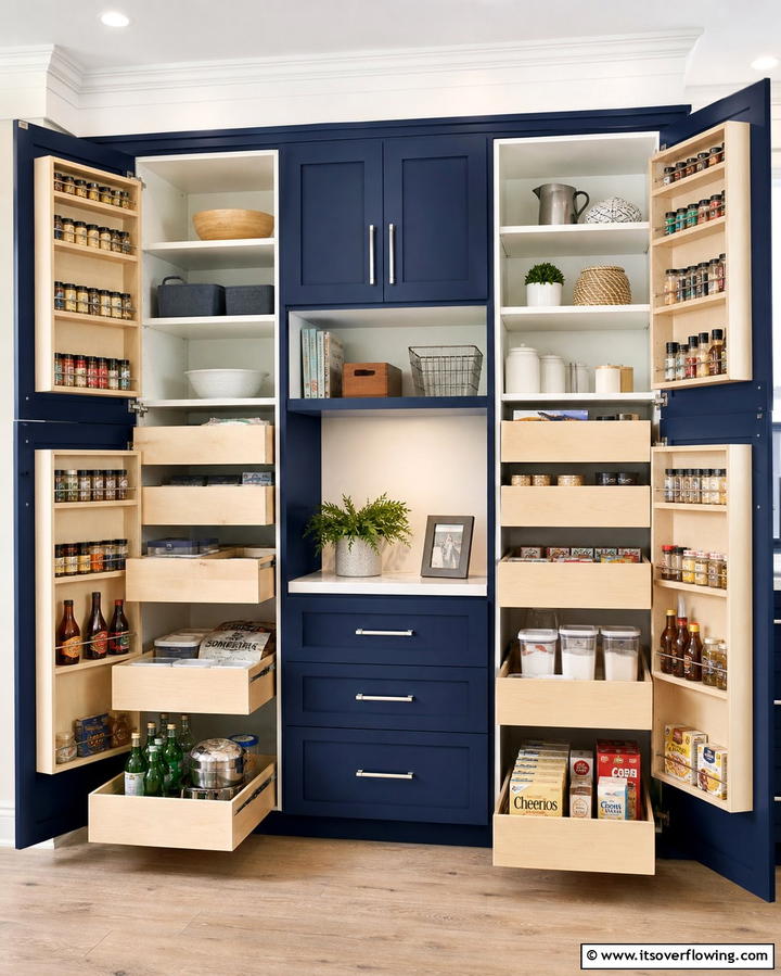 Customizable Storage Solutions - 25 Modern Floor to Ceiling Kitchen Cabinets Ideas