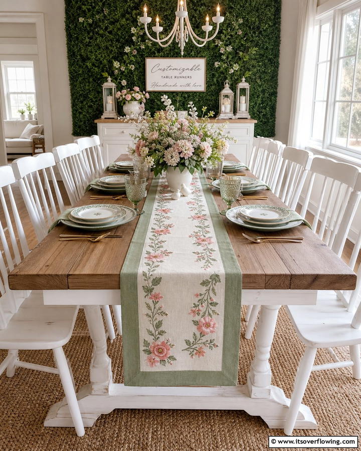 Customizable Table Runners - 21 Spring Home Decor Ideas to Refresh Living Spaces