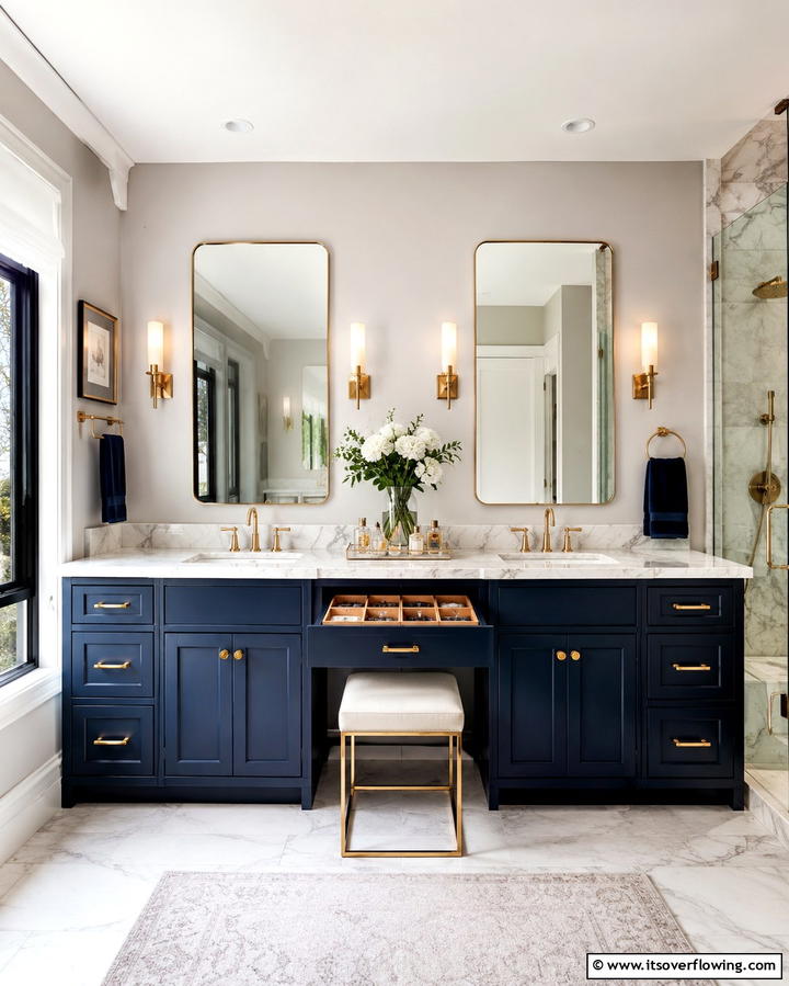 Customized Bathroom Vanity Unit - 30 Functional Bathroom Furniture Ideas to Maximize Space