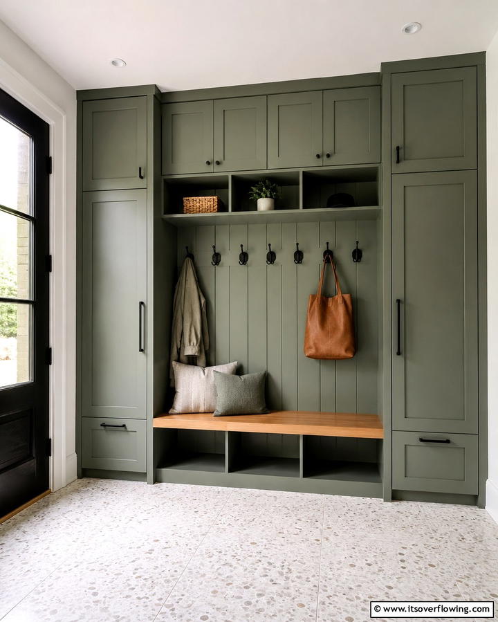 Customized Coat Storage - 30 Modern Entryway Ideas- First Impressions with Style