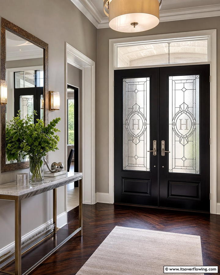 Customized Etched Glass Doors - 25 Glass Front Doors Ideas to Brighten Your Entryway