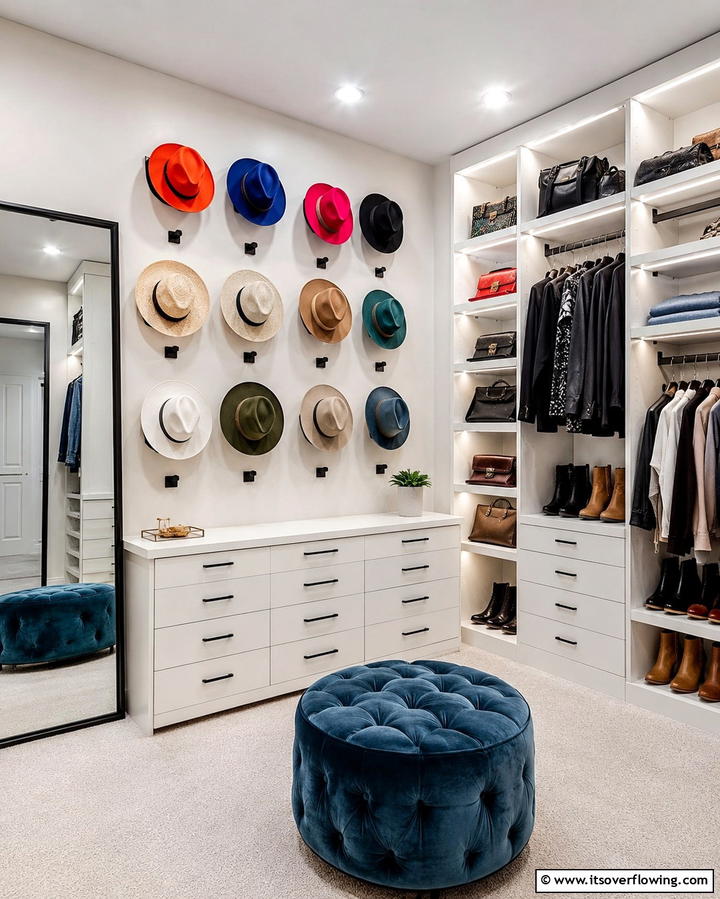 Customized Hat Display - 30 Smart Hat Storage Ideas to Declutter Your Home