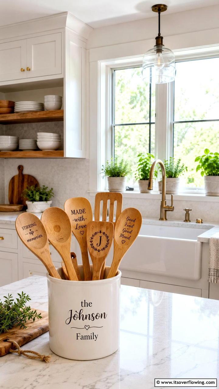 Customized Kitchen Utensils - 21 Wedding Gift Ideas for Couples- Thoughtful and Practical