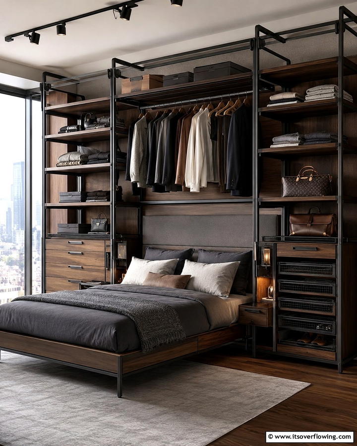 Customized Modular Closet - 30 Space-Saving Built-In Wardrobe Ideas Around Your Bed