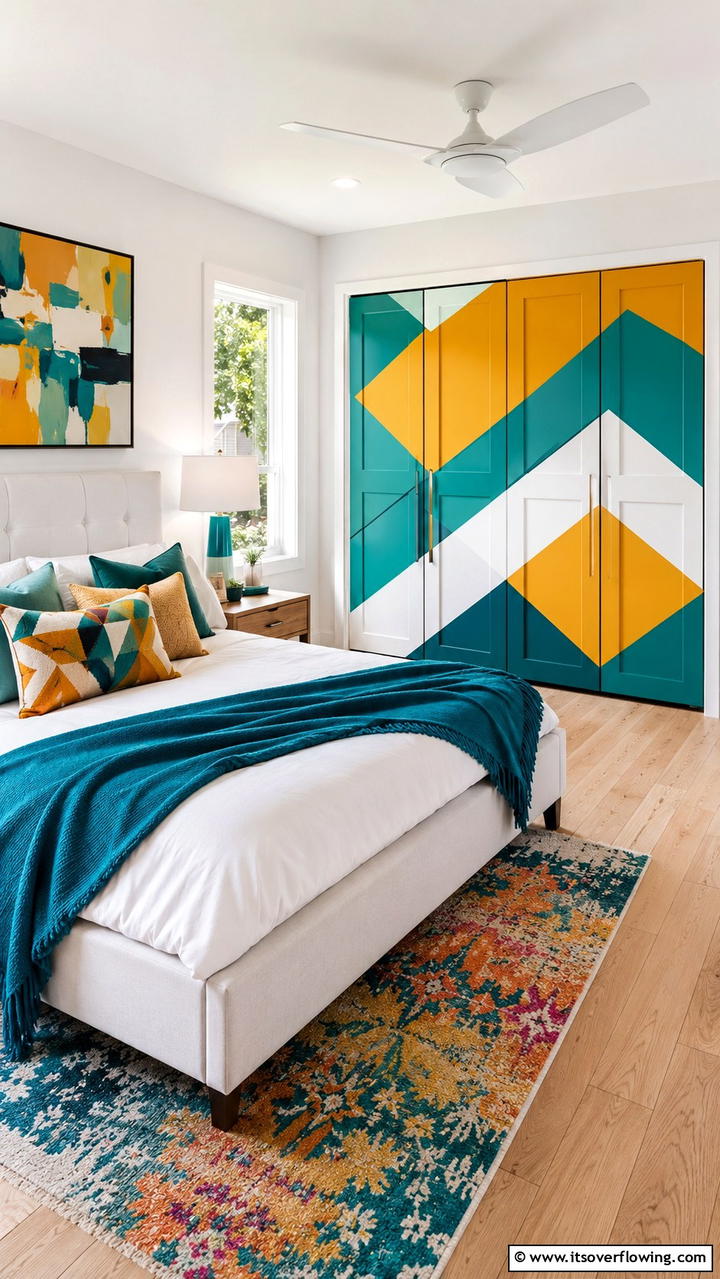 Customized Painted Door - 30 Closet Door Ideas to Enhance Style and Functionality