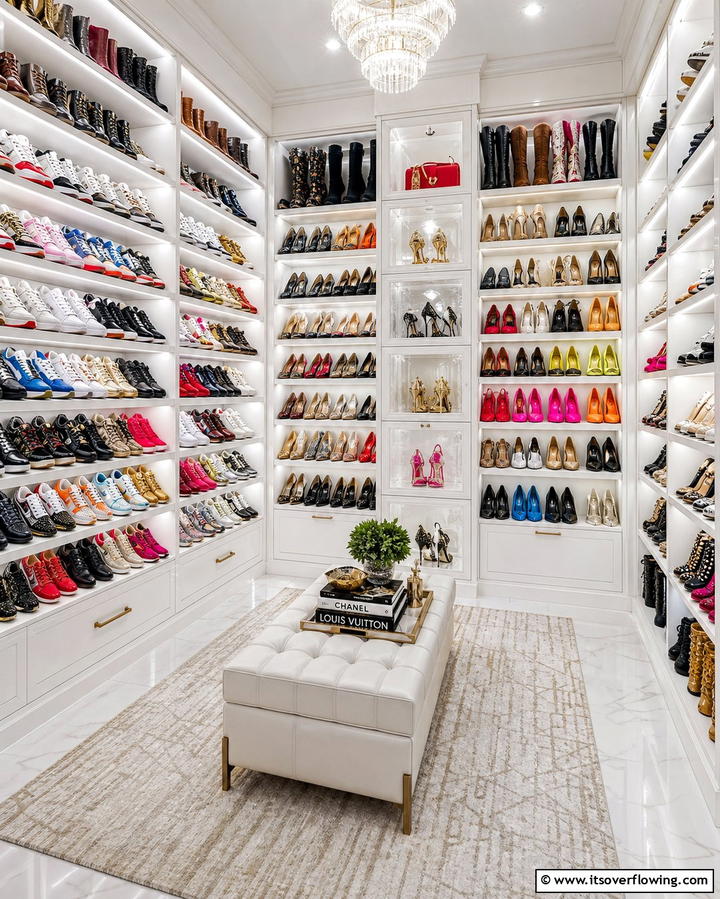 Customized Shoe Racks - 21 Clever Closet Ideas for Maximized Home Organization