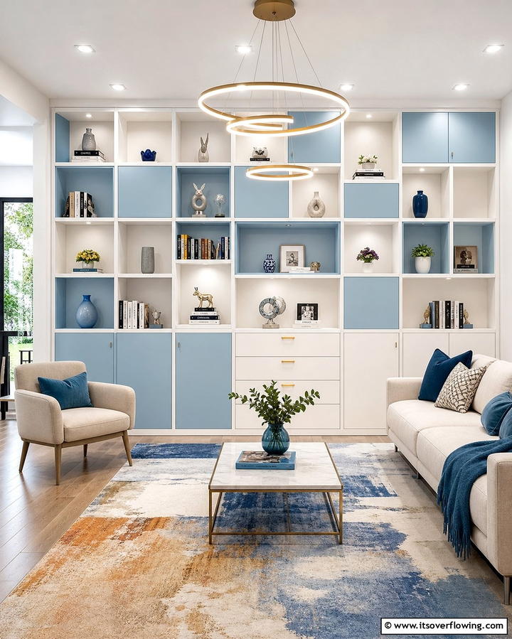 Customized Storage Cubes - 30 Living Room Storage Ideas to Declutter Your Space