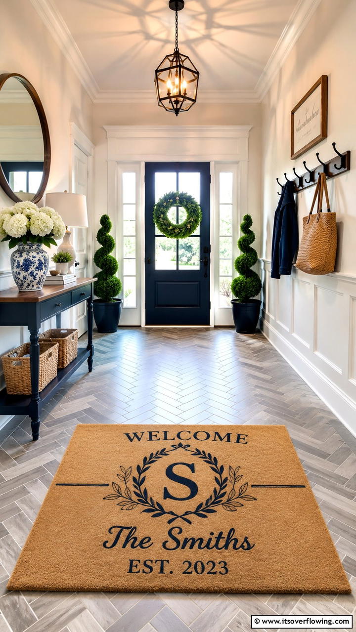 Customized Welcome Doormat - 21 Wedding Gift Ideas for Couples- Thoughtful and Practical