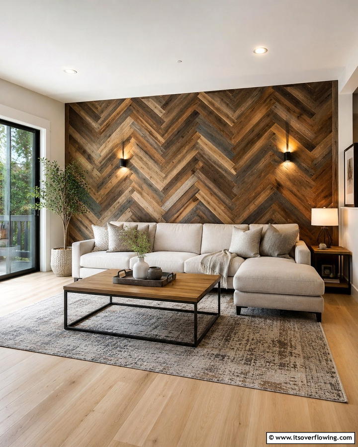 Customized Wood Patterns - 30 Rustic Barnwood Accent Wall Ideas to Transform Your Space