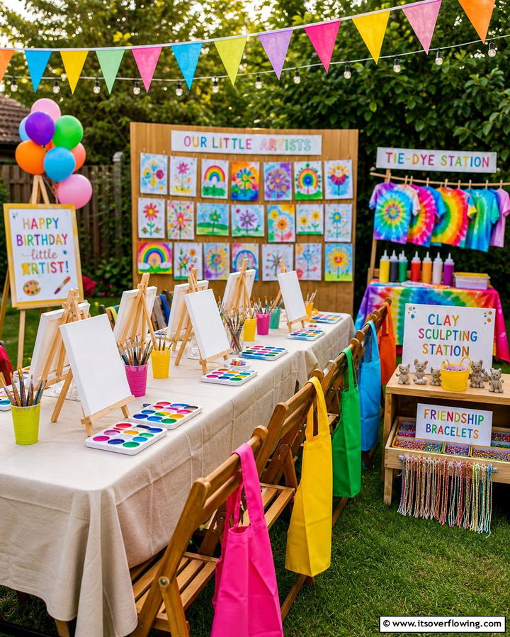 DIY Art PartyExact - 25 Backyard Birthday Party Ideas for Unforgettable Celebrations