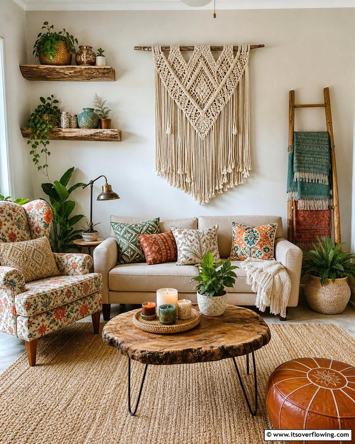 DIY Boho Chic Projects - 30 Boho Chic Living Room Ideas for a Cozy and Eclectic Vibe