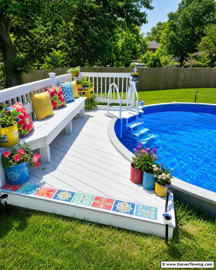 DIY Budget Friendly Deck - 21 Above-Ground Pool Deck Ideas for Backyard Fun