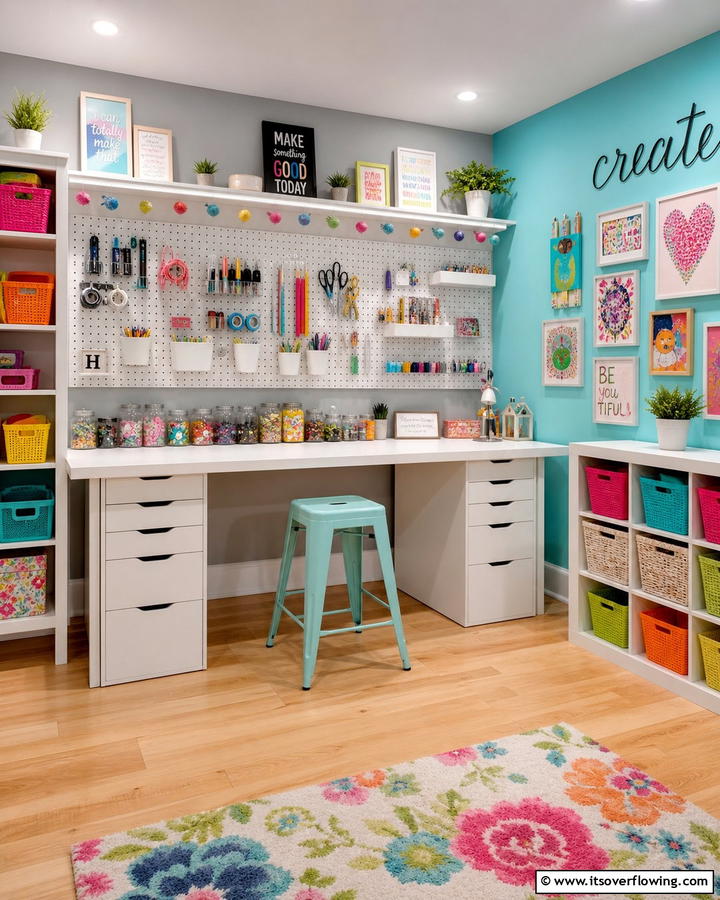 DIY Craft Stations - 30 Tween Bedroom Ideas for Fun and Age-Appropriate Style