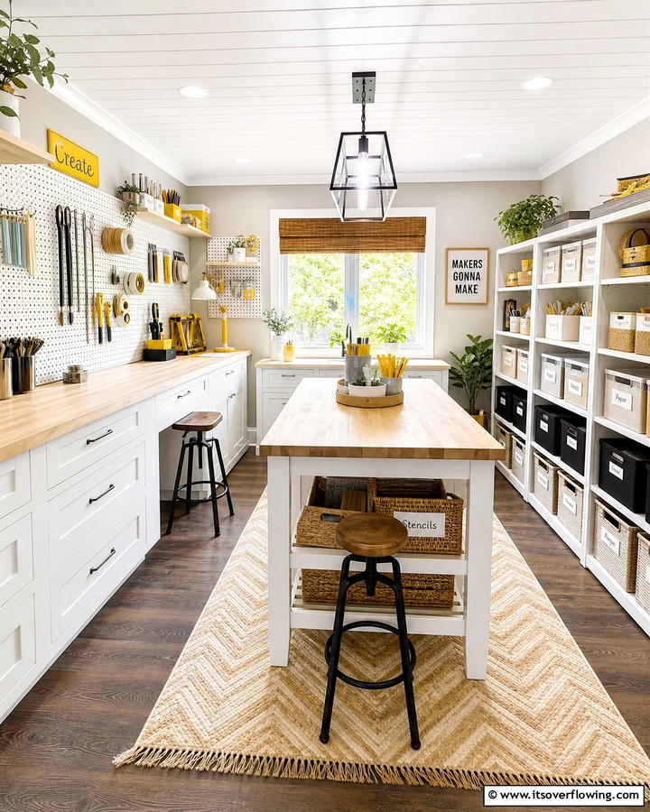 DIY Crafting Workshop - 21 Bonus Room Ideas to Maximize Unused Spaces