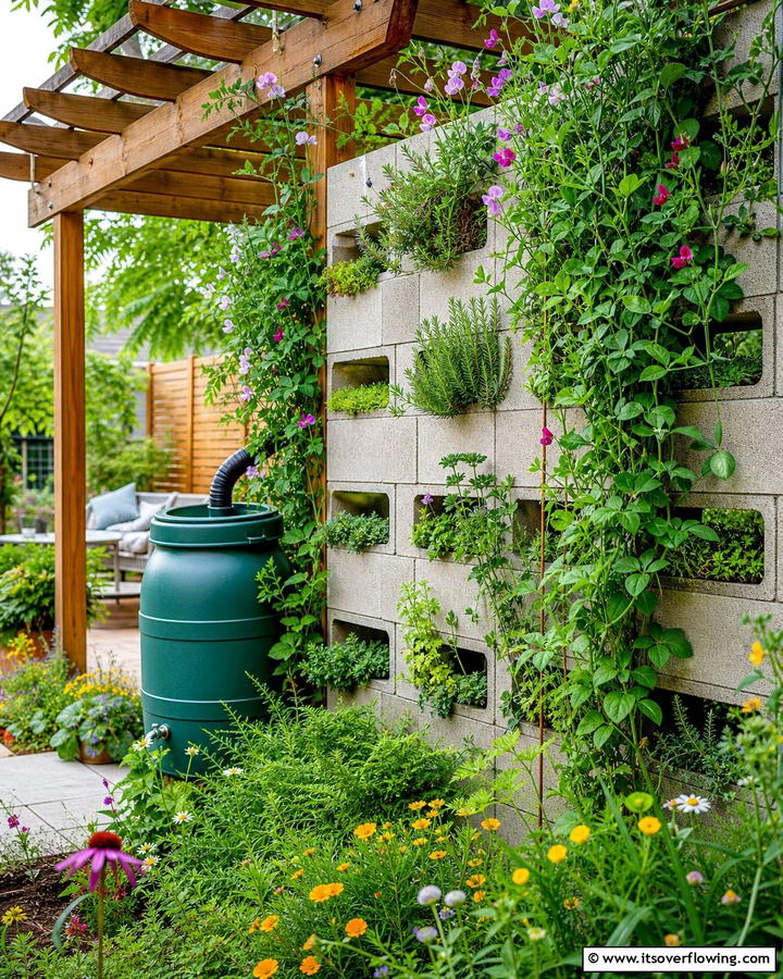 DIY Creative Boundaries - 30 Creative Cinder Block Fence Designs for Outdoor Spaces