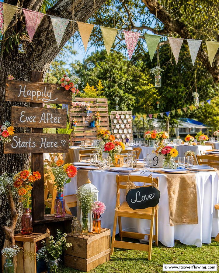 DIY Decor Extravaganza - 21 Backyard Wedding Ideas for a Magical Outdoor Celebration