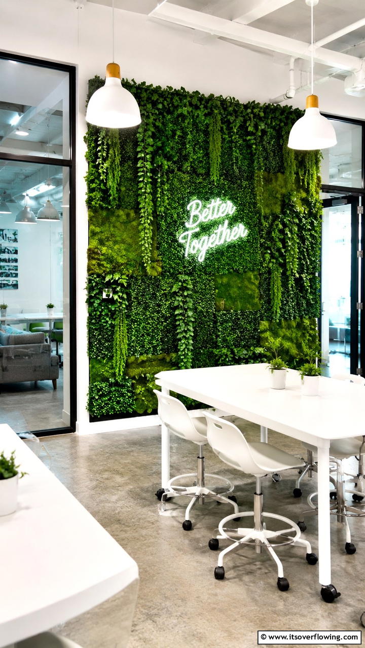 DIY Faux Green Wall - 30 Indoor Plant Wall Ideas to Transform Blank Spaces
